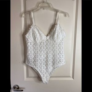 Floral lace bodysuit